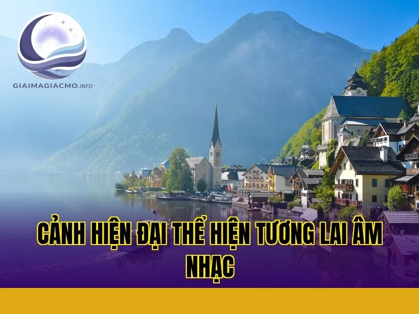 cảnh hiện đại thể hiện tương lai âm nhạc