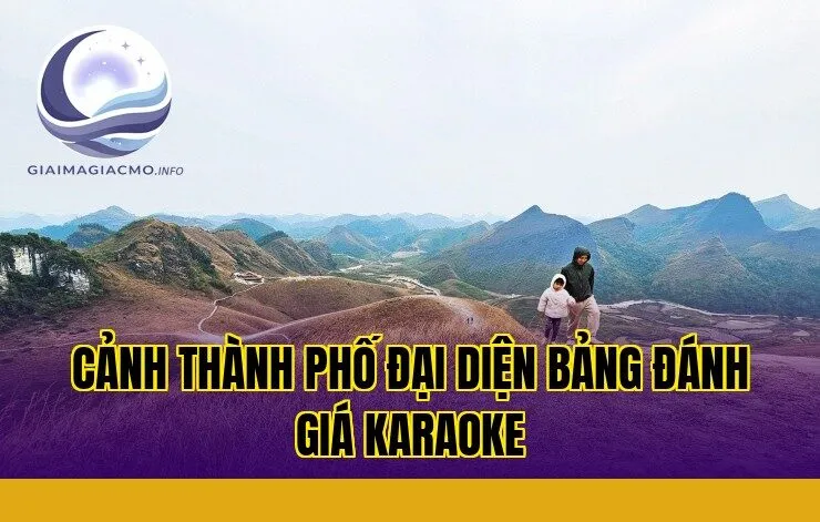 cảnh thành phố đại diện bảng đánh giá karaoke
