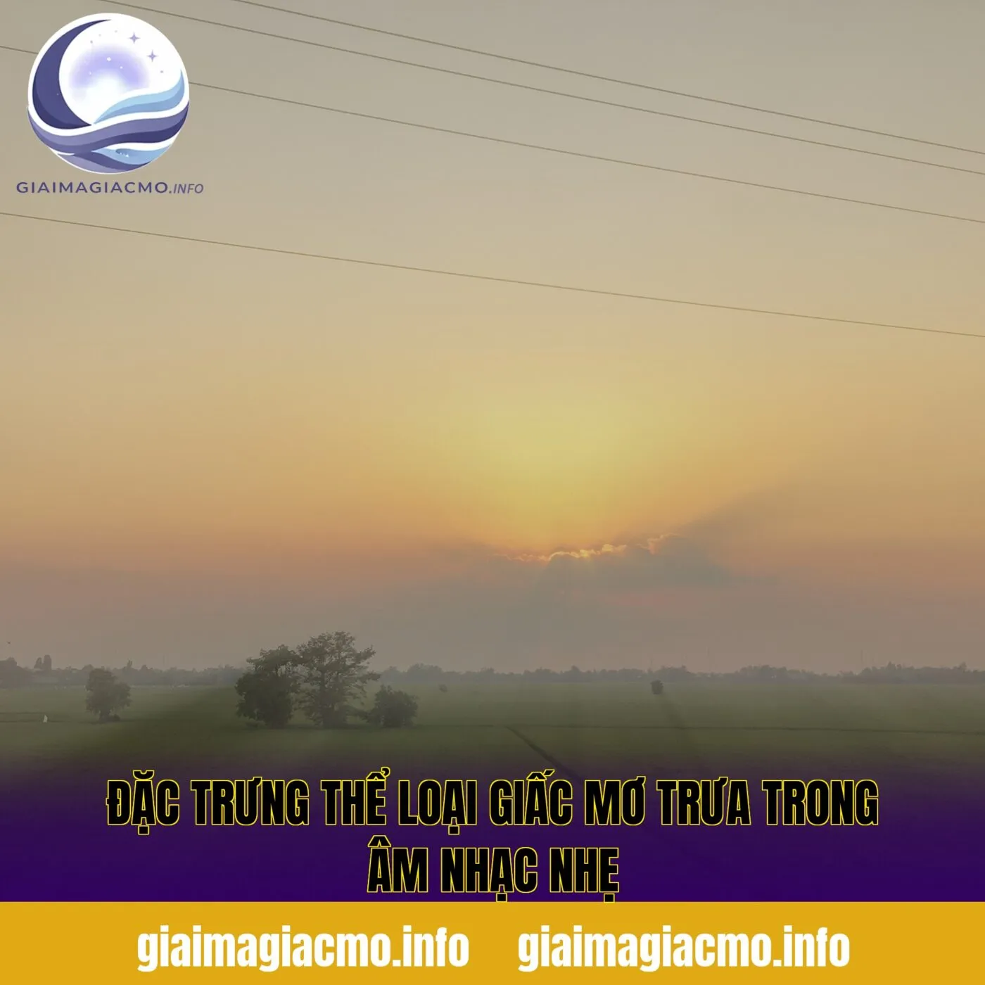 đặc trưng thể loại giấc mơ trưa trong âm nhạc nhẹ