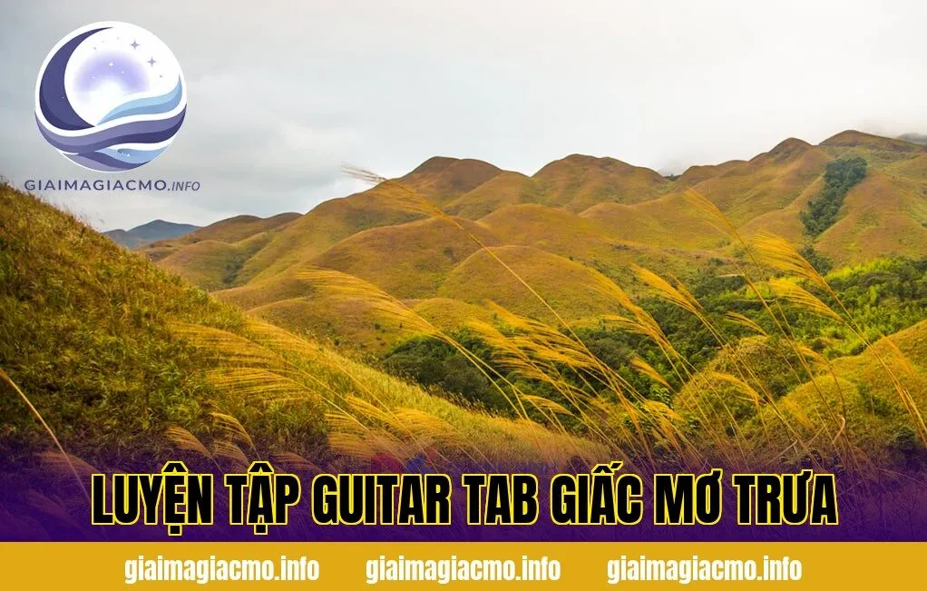 luyện tập guitar tab giấc mơ trưa