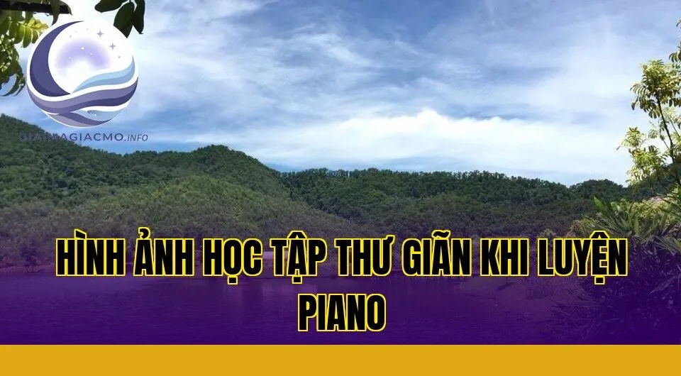 hình ảnh học tập thư giãn khi luyện piano