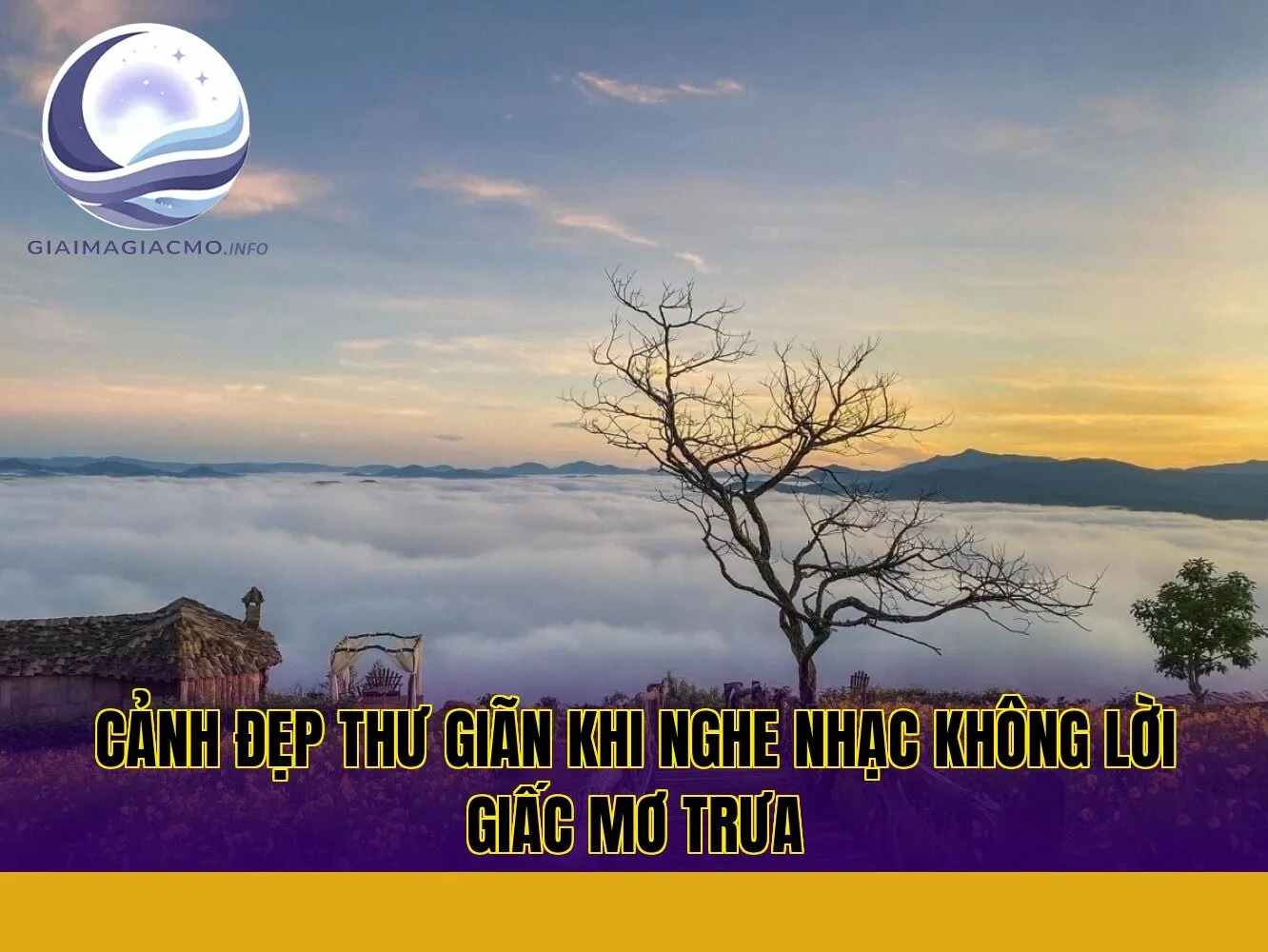 cảnh đẹp thư giãn khi nghe nhạc không lời giấc mơ trưa