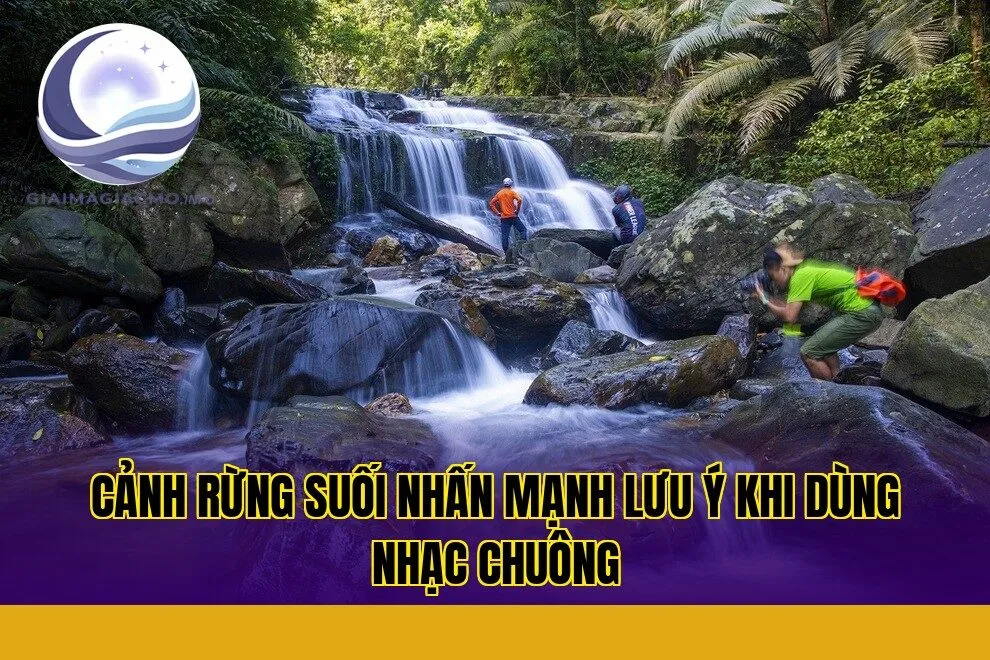cảnh rừng suối nhấn mạnh lưu ý khi dùng nhạc chuông