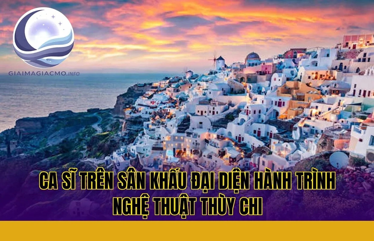 ca sĩ trên sân khấu đại diện hành trình nghệ thuật Thùy Chi