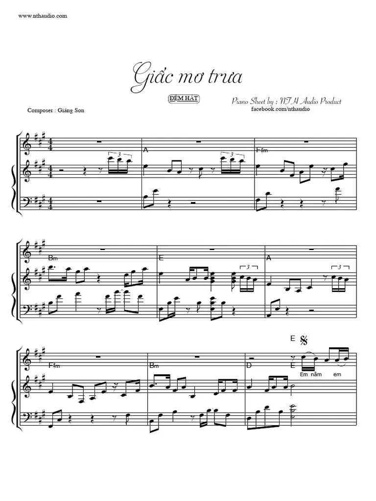 Lời Bài Hát Giấc Mơ Trưa (Chuẩn & Đầy Đủ)