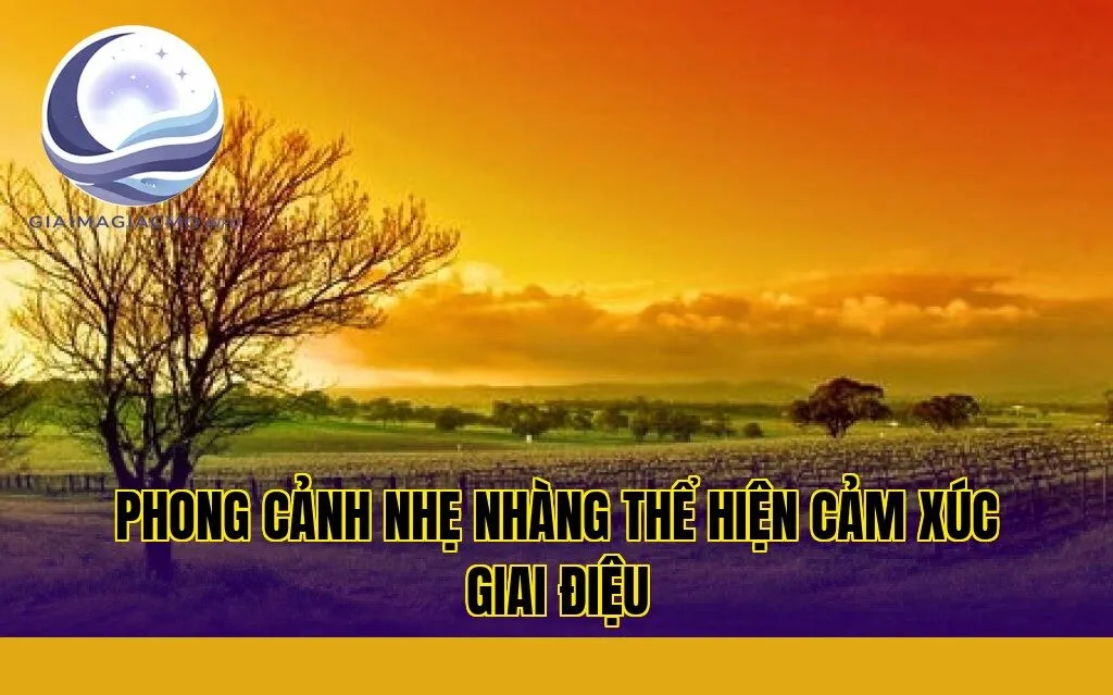 phong cảnh nhẹ nhàng thể hiện cảm xúc giai điệu