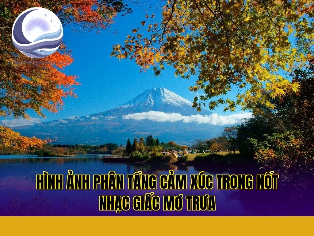 hình ảnh phân tầng cảm xúc trong nốt nhạc giấc mơ trưa
