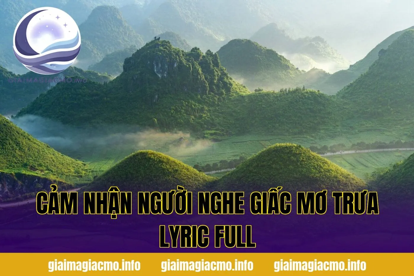 cảm nhận người nghe giấc mơ trưa lyric full