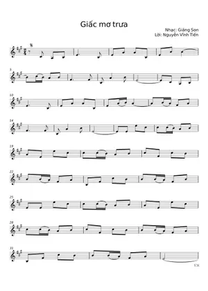 Hợp Âm Giấc Mơ Trưa (Guitar, Piano, Sáo)