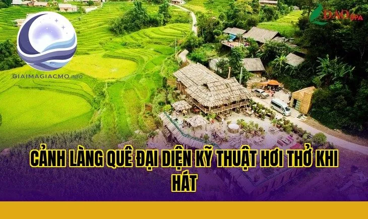 cảnh làng quê đại diện kỹ thuật hơi thở khi hát