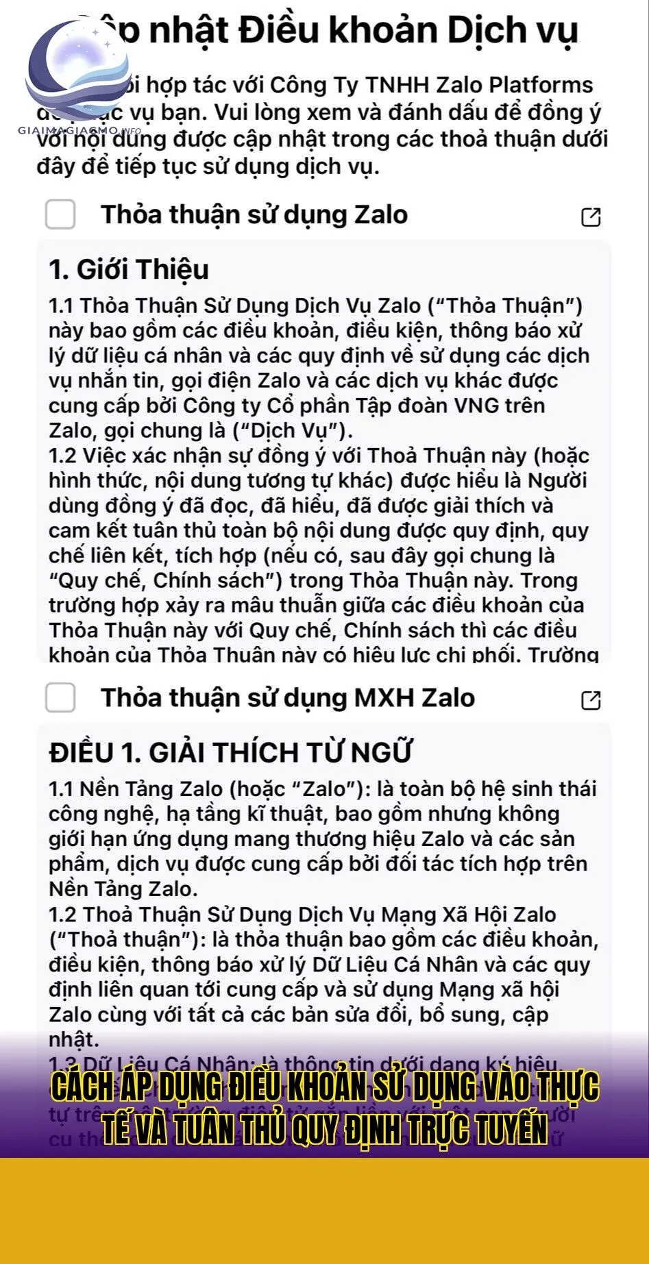 cách áp dụng điều khoản sử dụng vào thực tế và tuân thủ quy định trực tuyến