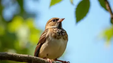 Chim sẻ đậu trên cây