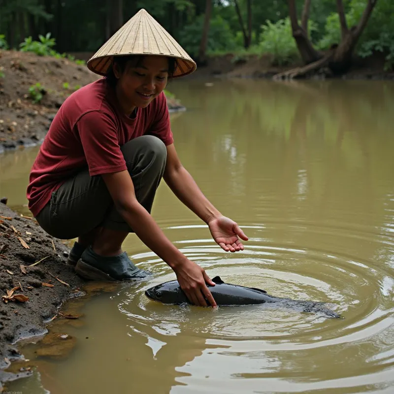 Bắt được cá trê trong mơ