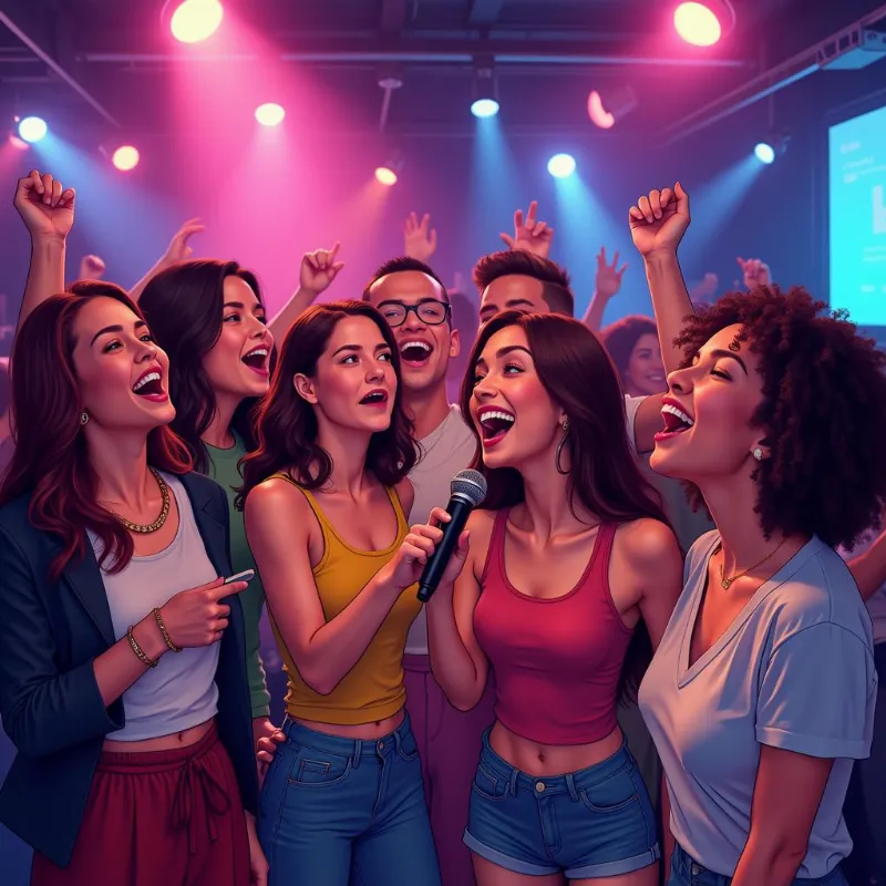 Giấc mơ hát karaoke vui vẻ