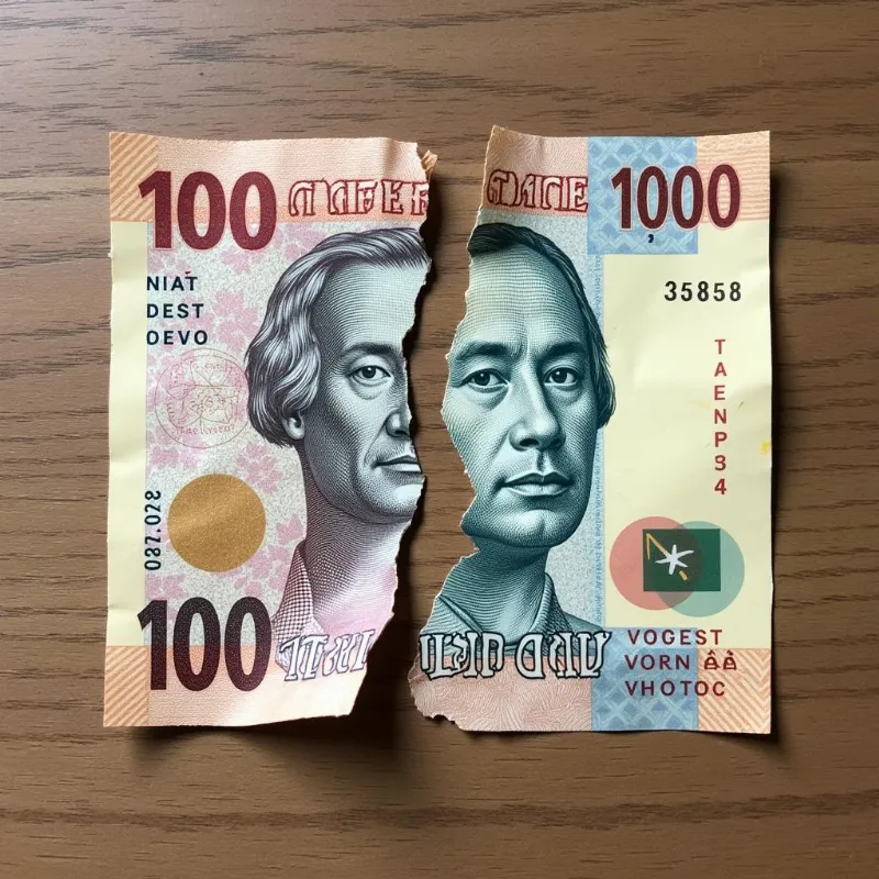 Tiền 1000 bị rách